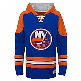 New York Islanders Blue Classic Men's Customized All Stitched Hooded Sweatshirt